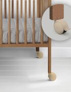 Woodies Safe Dreams Set roti pentru patut copii Woodies bej vintage 120x60 cm