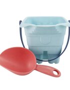 Woopie Set 7 jucarii de nisip cu galetusa Castelforme de nisip si accesorii Pastel
