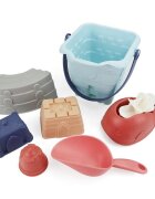 Woopie Set 7 jucarii de nisip cu galetusa Castelforme de nisip si accesorii Pastel