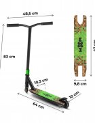 WXM Trotineta pentru cascadorii WRS-AT1 Minecraft din aluminiu reglabila greutate maxima 100 kg varsta 6 ani+