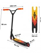 WXM Trotineta pentru cascadorii WRS-BY1 Flame din aluminiu greutate suportata 100 kg varsta 6 ani+