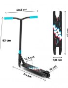 WXM Trotineta pentru cascadorii WRT-BT1 Talk din aluminiu greutate suportata 100 kg varsta 6 ani+