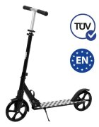 WXM Trotineta pliabila de oras 200 mm Driff Black White ghidon reglabil din otel si aluminiu cric suspensii greutate suportata 100 kg varsta 4 ani+