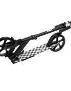 WXM Trotineta pliabila de oras 200 mm Driff Black White ghidon reglabil din otel si aluminiu cric suspensii greutate suportata 100 kg varsta 4 ani+