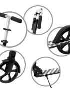 WXM Trotineta pliabila de oras 200 mm Driff Black White ghidon reglabil din otel si aluminiu cric suspensii greutate suportata 100 kg varsta 4 ani+
