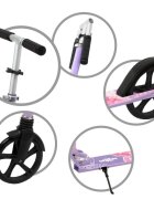 WXM Trotineta pliabila de oras 200 mm Driff Hibiscus ghidon reglabil din otel si aluminiu cric suspensii greutate suportata 100 kg varsta 4 ani+
