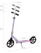WXM Trotineta pliabila de oras 200 mm Driff Hibiscus ghidon reglabil din otel si aluminiu cric suspensii greutate suportata 100 kg varsta 4 ani+