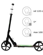 WXM Trotineta pliabila de oras 200 mm Driff Minecraft ghidon reglabil din otel si aluminiu cric suspensii greutate suportata 100 kg varsta 4 ani+