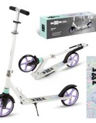 WXM Trotineta pliabila de oras 200 mm Driff Purple White ghidon reglabil din otel si aluminiu cric suspensii greutate suportata 100 kg varsta 4 ani+