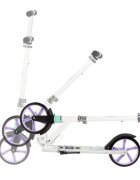 WXM Trotineta pliabila de oras 200 mm Driff Purple White ghidon reglabil din otel si aluminiu cric suspensii greutate suportata 100 kg varsta 4 ani+
