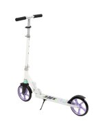 WXM Trotineta pliabila de oras 200 mm Driff Purple White ghidon reglabil din otel si aluminiu cric suspensii greutate suportata 100 kg varsta 4 ani+
