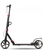 WXM Trotineta pliabila de oras cu frana pe maner red ghidon reglabil din otel si aluminiu cric suport pentru sticla greutate maxima 100 kg