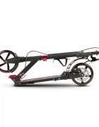 WXM Trotineta pliabila de oras cu frana pe maner red ghidon reglabil din otel si aluminiu cric suport pentru sticla greutate maxima 100 kg
