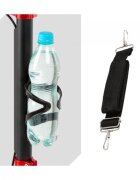 WXM Trotineta pliabila de oras cu frana pe maner red ghidon reglabil din otel si aluminiu cric suport pentru sticla greutate maxima 100 kg