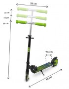 WXM Trotineta pliabila pentru copii Skipo Zone cadru din aluminiu roti cu lumini led greutate admisa 25 kg