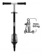WXM Trotineta Skipo black-white pliabila din aluminiu ghidon reglabil roti Led greutate admisa 50 kg