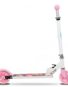 WXM Trotineta Skipo Floral pliabila din aluminiu ghidon reglabil roti Led greutate admisa 50 kg