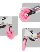 WXM Trotineta Skipo Floral pliabila din aluminiu ghidon reglabil roti Led greutate admisa 50 kg