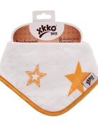 XKKO Bandana din bambus Orange Stars