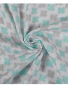 XKKO Cearceaf cu elastic din bambus 60x120 cm Mint Cross