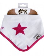 XKKO Esarfa din bambus Magenta Stars