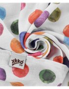 XKKO Muselina din bambus 120x120 cm Polka Dots