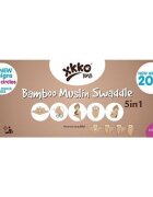 XKKO Muselina din bambus 120x120cm Magenta
