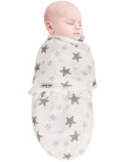 XKKO Paturica infasat bumbac organic Grey Stars Sevibebe
