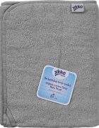 XKKO Prosop bumbac organic Silver 75x150cm