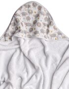 XKKO Prosop cu gluga bambusbumbac organic Dreamy Sheeps 90x90cm