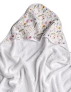 XKKO Prosop cu gluga bambusbumbac organic Summer Meadow 90x90cm
