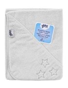 XKKO Prosop cu gluga bumbac organic White 90x90 cm