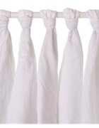 XKKO Set 5 museline din bumbac organic 70x70cm Alb