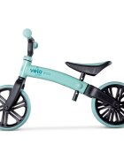 Yvolution Bicicleta copii fara pedale Y Velo Junior Eco green 9 inch roti duble spate varsta 18 luni-3 ani scaun si ghidon reglabile in inaltime greutatea maxima a copilului 20 kg