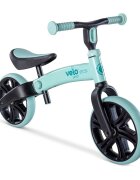 Yvolution Bicicleta copii fara pedale Y Velo Junior Eco green 9 inch roti duble spate varsta 18 luni-3 ani scaun si ghidon reglabile in inaltime greutatea maxima a copilului 20 kg