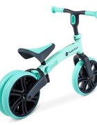 Yvolution Bicicleta copii fara pedale Y Velo Junior green 9 inch roti duble spate varsta 18 luni-3 ani scaun si ghidon reglabile in inaltime greutatea maxima a copilului 20 kg