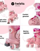 Yvolution Role ajustabile Twista Skates marime 23-28 pink