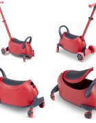 Yvolution Trotineta 5 in 1 Y Glider Luna red cu spatiu depozitare roti luminoase greutate admisa 50 kg