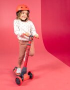 Yvolution Trotineta 5 in 1 Y Glider Luna red cu spatiu depozitare roti luminoase greutate admisa 50 kg