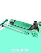 Yvolution Trotineta cu 3 roti Y Glider kiwi green roti Led ghidon reglabil greutate admisa 50 kg