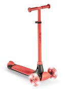 Yvolution Trotineta cu 3 roti Y Glider kiwi red roti Led ghidon reglabil greutate admisa 50 kg