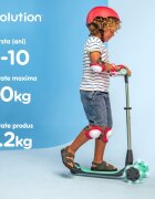 Yvolution Trotineta cu 3 roti Y Glider Nua green pliabila roti Led ghidon reglabil greutate admisa 50 kg