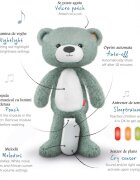 Zazu Kids Ursuletul Brody Antrenor de Somn Muzical cu Lumina Taupe