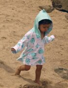 ZOOCCHINI Poncho Baie UPF50 + 0-12 luni Seahorse
