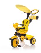 Zopa Tricicleta pentru copii ZooGo Bee 4 in 1 reglabila control al directiei suport picioare sezut captusit cu materiale moi si roti din cauciuc Eva varsta 18 luni+