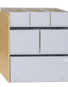 3 Sprouts Organizator din material reciclat pentru jucarii Gri