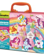 4M Set creativ cu vopsele pentru geam si vitralii Unicorni
