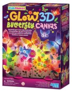 4M Set creativ Panou luminos cu fluturi 3D Kidzmaker