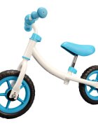 Action One Bicicleta fara pedale Baby Bliss cu cadru reversibil si stickere incluse 10 inch Alb