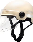 Action One Casca de protectie cu viziera Jump reglabila Crem